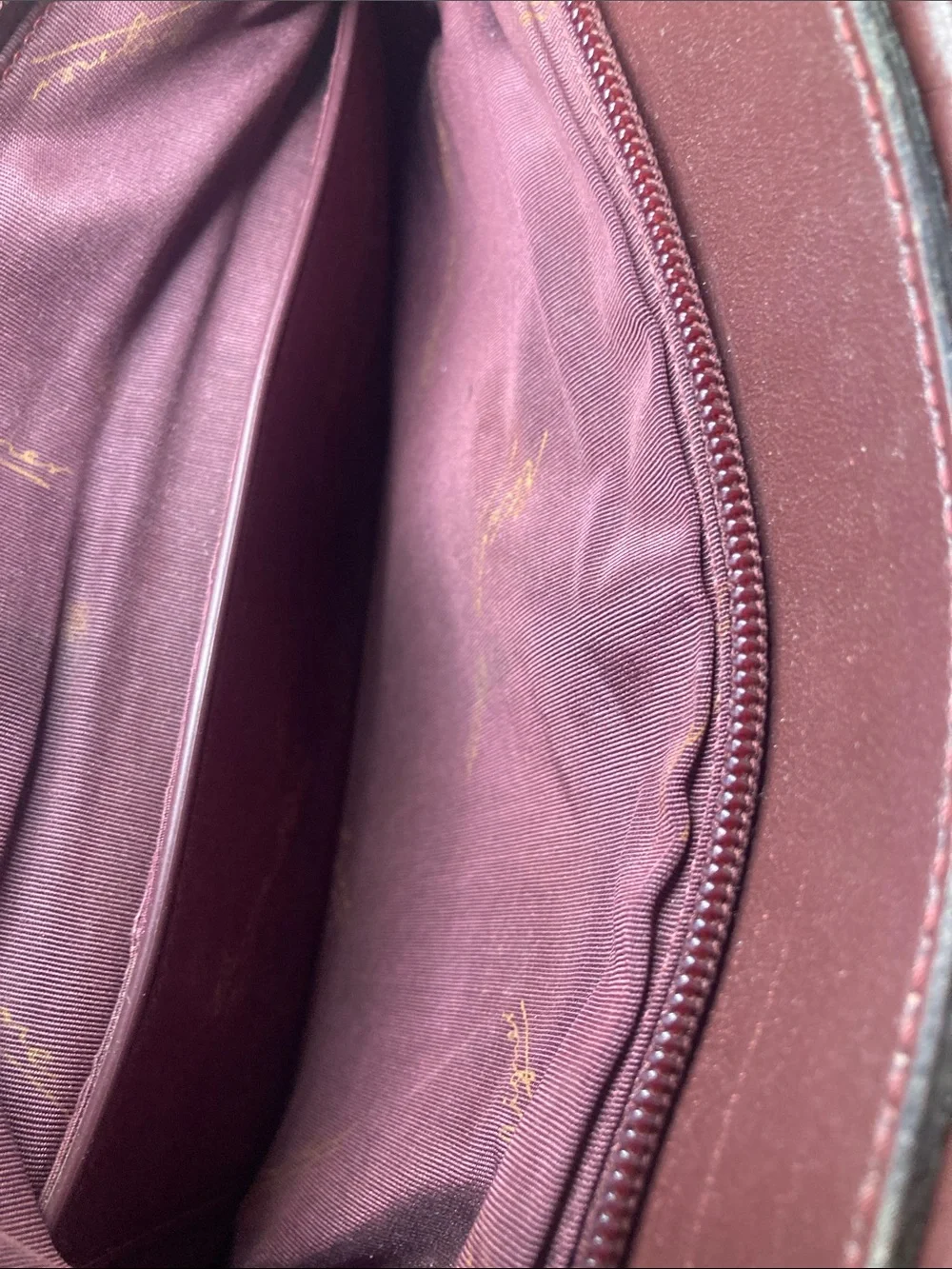 Etienne Aigner Burgundy Leather Shoulder Bag